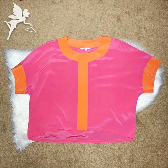 ANNIE GRIFFIN Hadley colorblock silk blouse - Picture 7 of 8